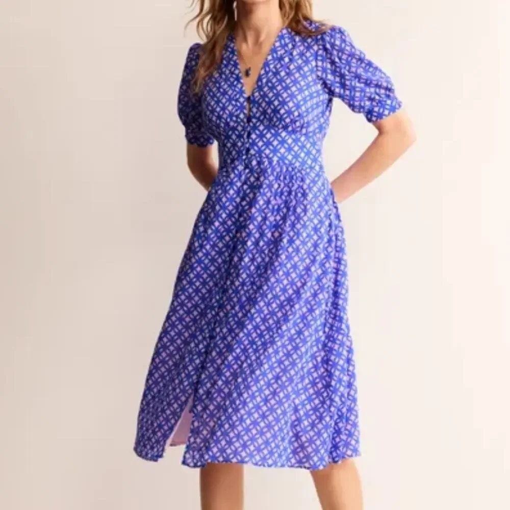NEW NWT Boden Midi Checked Summer Dress - Picture 10 of 14